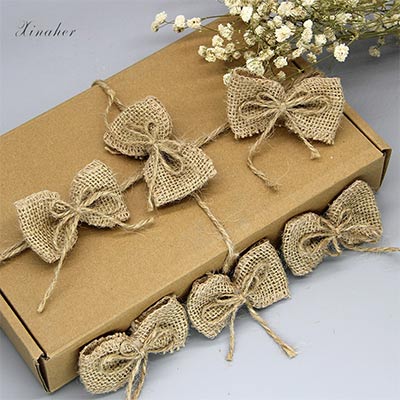 "Jute Gift Wrapping item bag"