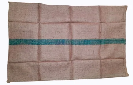 Plain brown jute sack folded flat