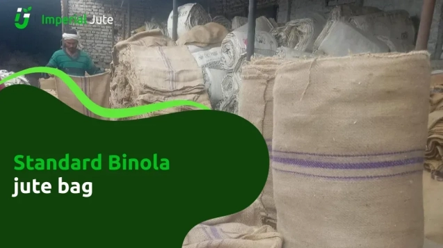 Standard binola jute bags in storage facility