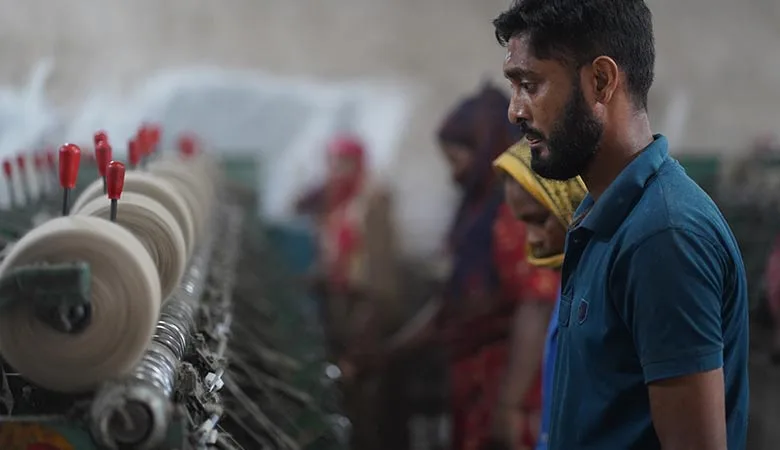 "spinning process in jute factory"