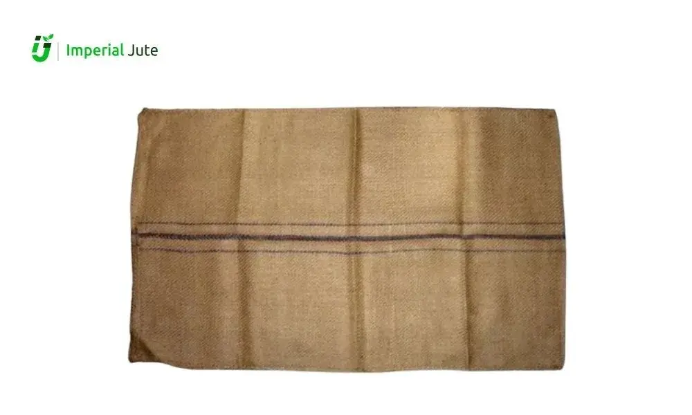 B-Twill jute gunny bag with double blue line marking by Imperial Jute