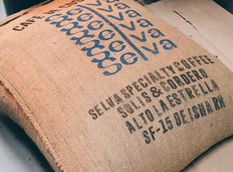 "L twill jute sacking bag"