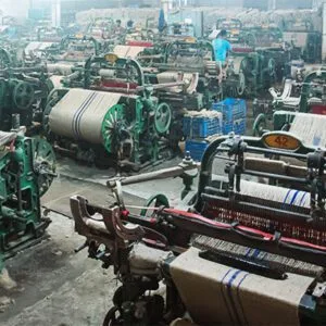 "jute sack production in the factory"