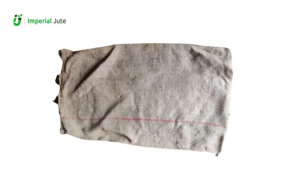Used hessian jute sack with red line marking from Imperial Jute