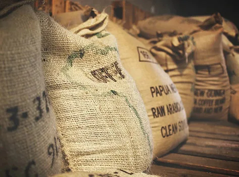 "a twill jute bag"